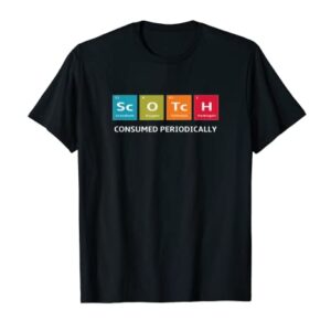 Scotch Whiskey Periodic Table of Elements T-Shirt