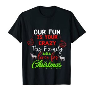 Holiday Stocking Stuffer Reindeer Matching Christmas Family T-Shirt