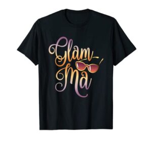glamma grandma fashion glamma sunglasses gift t – shirt