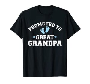 promoted to great grandpa t-shirt