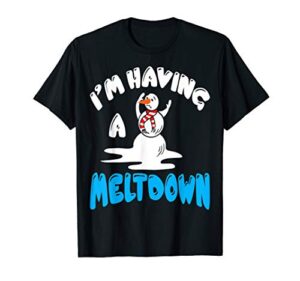 funny snowman christmas quote joke t-shirt