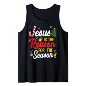 Christian Jesus The Reason Christmas Stocking Stuffer Tank Top