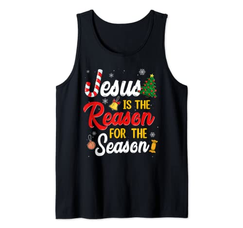 Christian Jesus The Reason Christmas Stocking Stuffer Tank Top