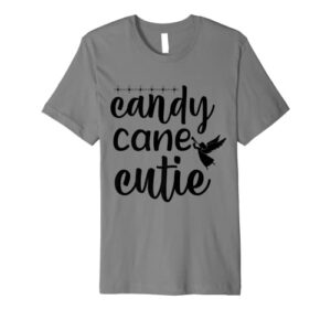 candy cane cutie christmas stocking stuffer for girls premium t-shirt