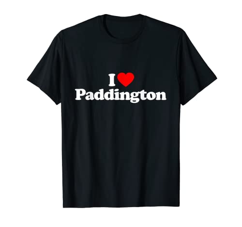 I Love Paddington Heart Graphic @ Funny T-Shirt