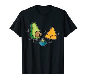 pooping avocado tortilla chip guacamole poop turd vegan t-shirt