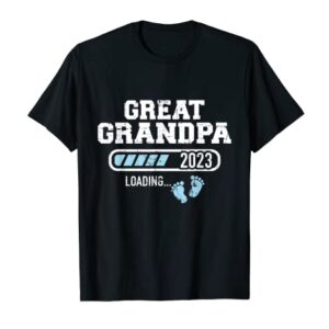 Mens Great grandpa loading 2023 pregnancy announcement T-Shirt