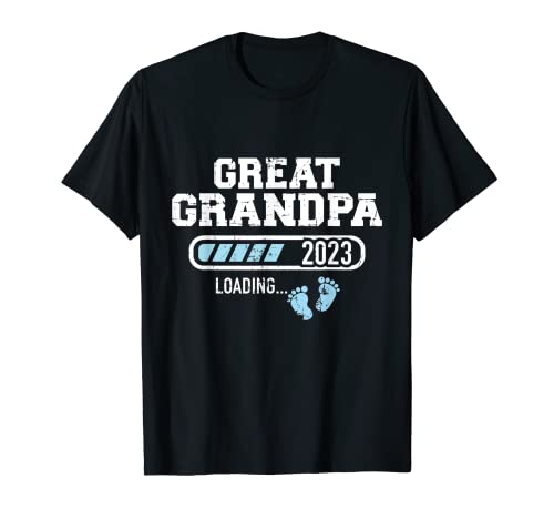 Mens Great grandpa loading 2023 pregnancy announcement T-Shirt