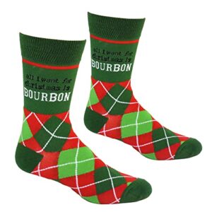 all i want for christmas is bourbon men’s socks