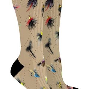 Fish Gifts for Women and Men Fly Fishing Gifts Fish Crew Socks Unisex 6-Pairs Novelty Crew Socks