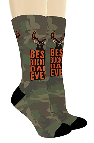 ThisWear Dad Birthday Gifts Best Dad Socks Dad Novelty Socks Fathers Day Present 1-Pair Novelty Crew Socks