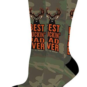 ThisWear Dad Birthday Gifts Best Dad Socks Dad Novelty Socks Fathers Day Present 1-Pair Novelty Crew Socks