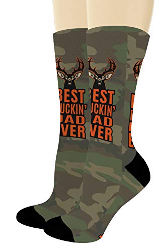 ThisWear Dad Birthday Gifts Best Dad Socks Dad Novelty Socks Fathers Day Present 1-Pair Novelty Crew Socks