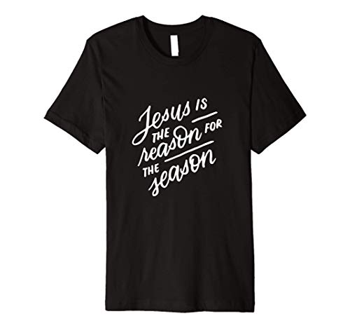 Christian Jesus The Reason Christmas Stocking Stuffer Gifts Premium T-Shirt