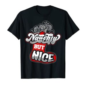 Adult Xmas Tee's | Naughty But Nice Stocking Stuffer T Shirt