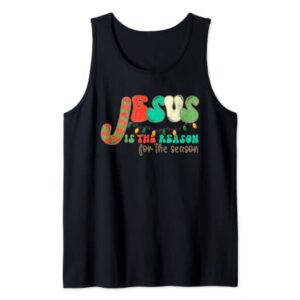 Christian Jesus The Reason Christmas Stocking Stuffer Xmas Tank Top