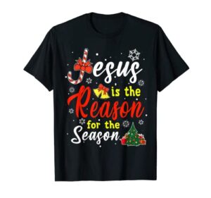 christian jesus the reason christmas stocking stuffer t-shirt