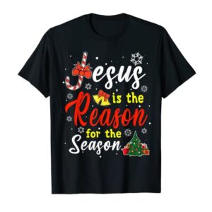 Christian Jesus The Reason Christmas Stocking Stuffer T-Shirt