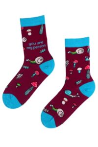 funny cheap socks – magic mushroom socks – snail socks – you are my person – birthday gift for men women and teens
