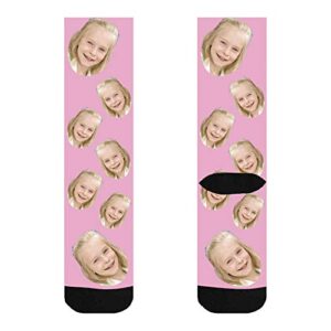 Kervaky Custom Socks with Face Dog Socks, Your Photo on Personalized Socks with Picture for Men Women