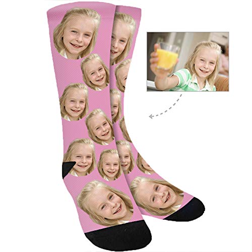 Kervaky Custom Socks with Face Dog Socks, Your Photo on Personalized Socks with Picture for Men Women