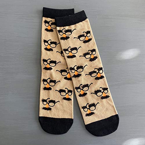 Humor Me Groucho Marx Socks Kids,Womens & Mens Novely, Funky, Crazy, Funny Humor Me Medium