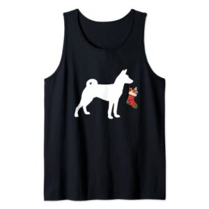 Basenji Christmas Stocking Stuffer Dog Tank Top