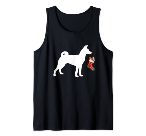 Basenji Christmas Stocking Stuffer Dog Tank Top