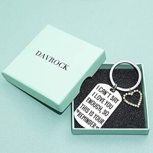 Valentine's Day Gift for Women for Boyfriend Girlfriend Adults Christmas Gifts for Husband Wife Couples I Love You More Keychain Cute Gifts from Husband Him Wife Her Presents