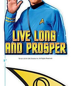 Star Trek Live Long & Prosper Longsleeve T Shirt & Stickers (Medium) Charcoal