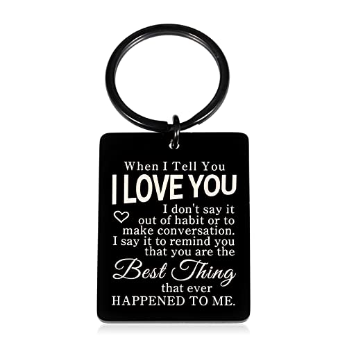 Valentines Day Gifts for Her Him Keychain Boyfriend Gifts from Girlfriend Husband Christmas Stocking Stuffer Men Birthday Present from Wife Wedding Anniversary I Love You Couple Fiance Lesbian Gay Gag