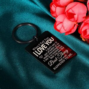 Valentines Day Gifts for Her Him Keychain Boyfriend Gifts from Girlfriend Husband Christmas Stocking Stuffer Men Birthday Present from Wife Wedding Anniversary I Love You Couple Fiance Lesbian Gay Gag