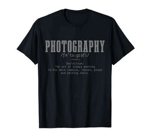 Photography Definition Dictionary Camera Funny Photographer T-Shirt