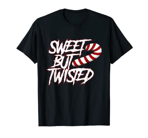 Sweet But Twisted Funny Candy Cane Peppermint T Shirt T-Shirt