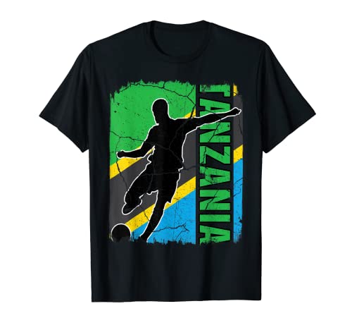 Tanzania Soccer Team Tanzanian Flag Jersey Football Fans T-Shirt