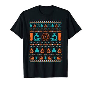christmas science teacher chemistry funny ugly t-shirt