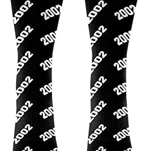 ThisWear 21st Birthday Socks For Men Made In 2002 1-Pair Novelty Socks Charcoal