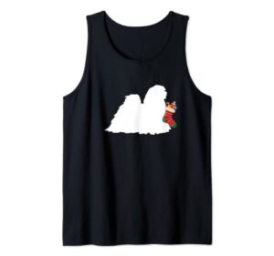 lhasa apso christmas stocking stuffer dog tank top