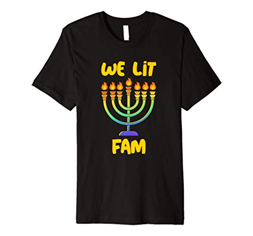 Hanukkah Gift Stocking Stuffers - Hebrew Israelites Menorah Premium T-Shirt