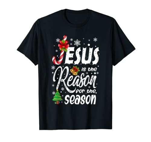 Christian Jesus The Reason Christmas Stocking Stuffer T-Shirt