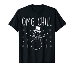 christmas snowman funny cute t-shirt