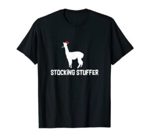 christmas llama t-shirt_ stocking stuffer holiday gift t-shirt