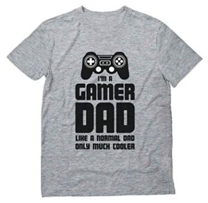 gamer dad shirt fathers day gaming gifts for men i paused my game t-shirts medium gray