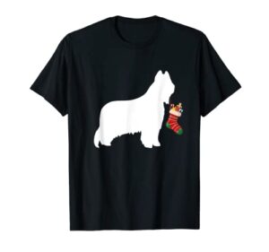 briard christmas stocking stuffer dog t-shirt