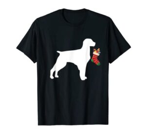 brittany christmas stocking stuffer dog t-shirt