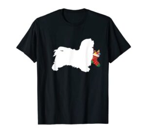 havanese christmas stocking stuffer dog t-shirt