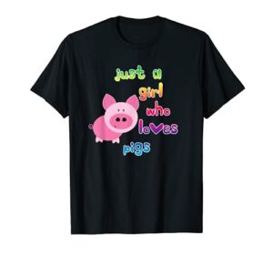 just a girl who loves pigs shirt stocking stuffer gift