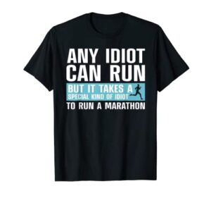 funny marathon art for men women marathoner running finisher t-shirt