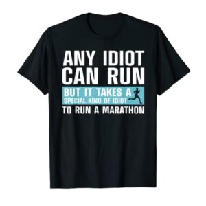 Funny Marathon Art For Men Women Marathoner Running Finisher T-Shirt