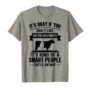 Smart People Cattle Farmer - Cow Breed Belted Galloways T-Shirt